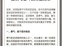 爱奇艺体育登录入口-双方队伍激烈拼搏，足球运动力挽狂澜